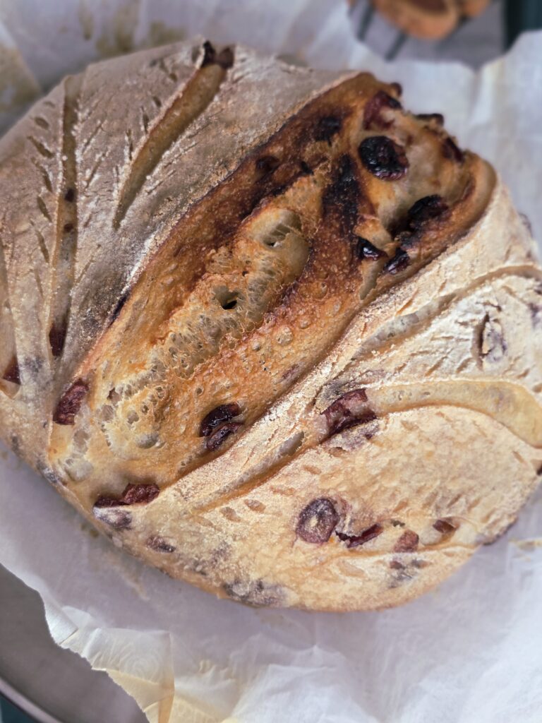 Cranberry Orange Sourdough Bread
