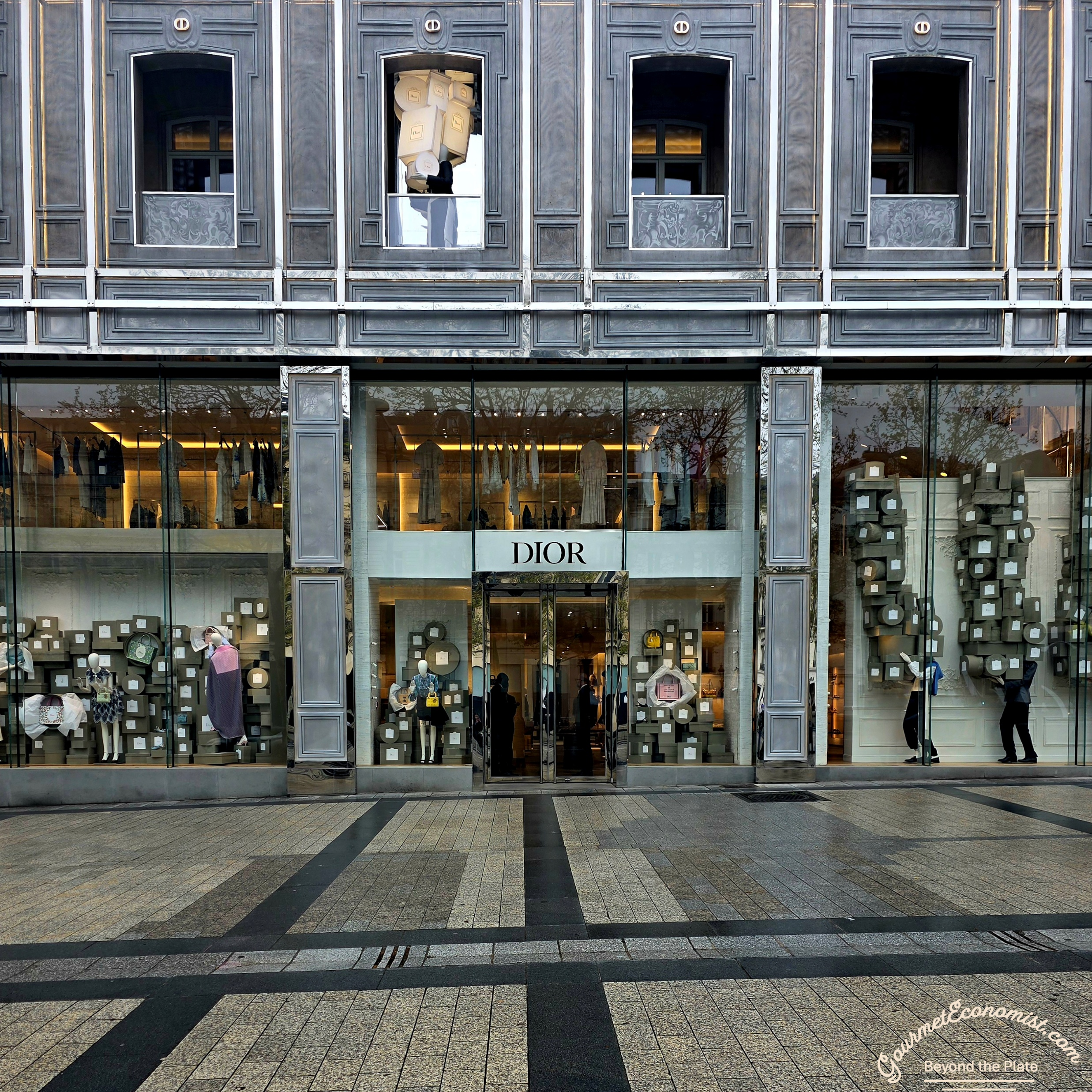 Dior flagship store Champs-Élysées economics of French fashion